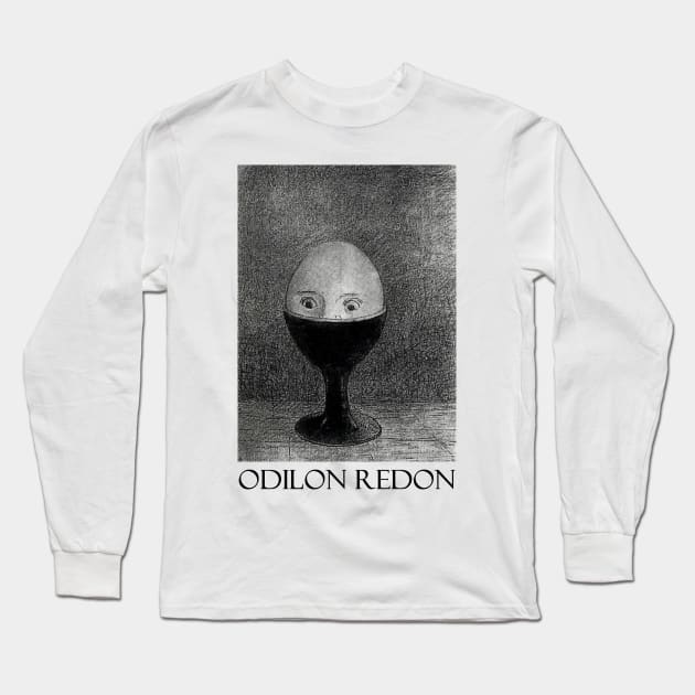 The Egg by Odilon Redon Long Sleeve T-Shirt by Naves